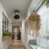 Artificial Hanging Vine, Sweet Potato Leaves Plastic Plants Greenery Faux Ivy Garland Fake Plant UV Resistant for Indoor Outdoor Garden Door Wall ...