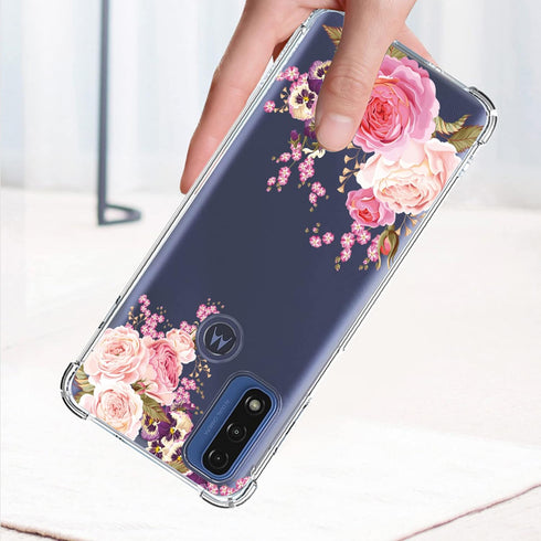 for Moto G Pure Case,Moto G Power 2022 Case,TPU soft rubber four corners reinforced anti-fall mobile phone case Cover for Motorola Moto G Pure 202...