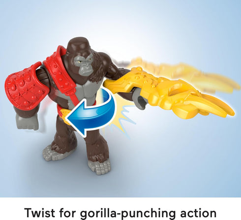Fisher-Price Imaginext Preschool Toys Boss Level Army Pack 9-Piece Monkey & Gorilla Figure Set for Pretend Play Ages 3+ Years...