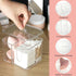 Qtip Holder, Cosmetic Items Storage Dispenser, 4 Compartments Bathroom Canisters for Cotton Swab, Cotton Ball, Cotton Pad Organizer, Clear Acrylic...
