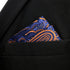 S&W SHLAX&WING Men's Ties Neckties Navy Dark Blue Paisley Matching Pocket Square...