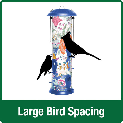 Wild Wings Fantasy Floral Easy Clean Feeder...