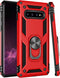 LUMARKE Samsung Galaxy S10 Plus Case, Red, Military Grade, 16ft. Drop Tested, Magnetic Ring Kickstand, Compatible with Car Mount Holder Protective...