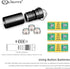 LIGHTFE MINI01 keychain flashlight mini keychain light is light, small, and bright (Mini01 black)...