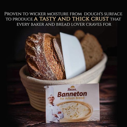 Oval Bread Banneton Proofing Basket - 10 Inch Baskets Sourdough Brotform Proofing Basket Set Banaton Towel for Baking Oval Proofing for Sourdough ...