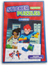 Activity Books Sticker Puzzle Book with 4 Puzzles and 2 Coloring Pages (Superheroes)...