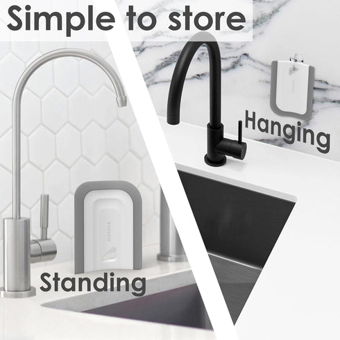 Curved Small Squeegee, Mini Squeegee. Kitchen Sink Squeegee for Sinks, Countertops and Dishes. Bathroom Shower Squeegee for Glass Doors, Windows, ...