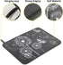Drying Mat for Kitchen Counter Dandelion Butterfly Dish Drying Mat Dry Mat for Dishes Dish Rack Mat Coffee Bar Mat Dish Drain Mat Drying Mats for ...