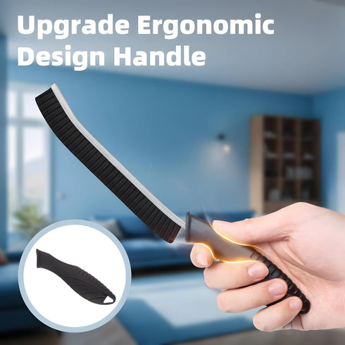 Hard Bristle Crevice Cleaning Brush-Thin Gap Cleaning Brush, Small Cleaning Brush, Grout Brush, Kitchen Brush, Cleaning Tools for Toilet, Bathroom...