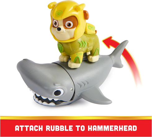 Paw Patrol, Aqua Pups Rubble and Hammerhead Action Figures Set, Kids Toys for Ages 3 and up...