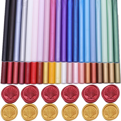 40 Pcs Glue Gun Sealing Wax Sticks for Wax Seal Stamp, Sealing Glue Gun Sealing Wax Sticks Mini Glue Stick, Great for Wedding Invitations,Christma...