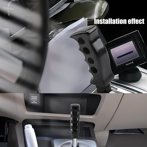 1 PC Car Manual Transmission Gear Shift Tip Kit,Knife Grip Handle Shift Knob, Easy Grip Wave Rod Headband Adapter Screws and Wrenches, Universal A...