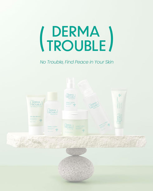 Derma Trouble Bubble Cleanser (5.46floz) Gentle Low-pH Bubble Cleanser for Comedonal Acne. Remove Excess Sebum Dead Skin and Impurities Korean Ski...