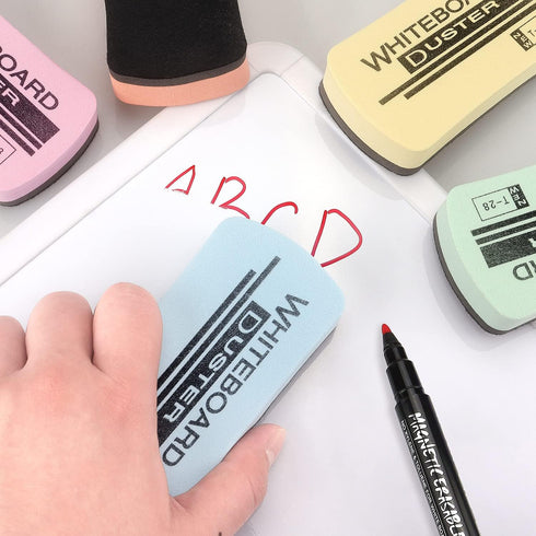 6 Pack Dry Erasers for White Board Magnetic Whiteboard Erasers, Whiteboard Erasers for Kids Classroom, Pastel Color...