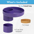 Travel Tray Round, USA Made Easily Convert Your existing Cup Holder to a Tray and Cup Holder for use in a Car Seat, Booster, Stroller, Golf Cart a...