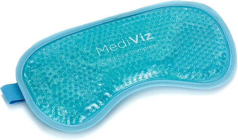 Cooling Gel Eye Mask- Reusable Cold Eye Mask for Puffy Eyes, Allergies, Sinuses - Soothes Dark Circles & Aids with Headaches - Comfortable & Easy ...