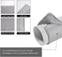 Portable Air Conditioner Hose Cover Wrap, Insulated AC Hose Sleeve, AC Cover Fits For 5" & 5.9" Diameter Exhaust Hoses, Easy Installation...