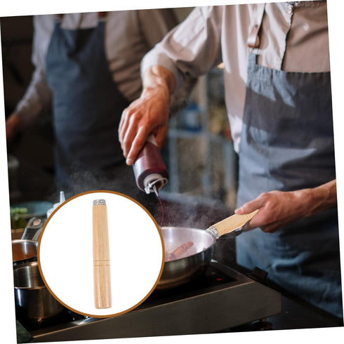 Uonlytech Stockpot Handle Wok Handle Cookware Handle Chef Pot Handle Stockpots Handle Wok Pot Handle Frying Pan Handle Wood Pan Handle Pot Handles...