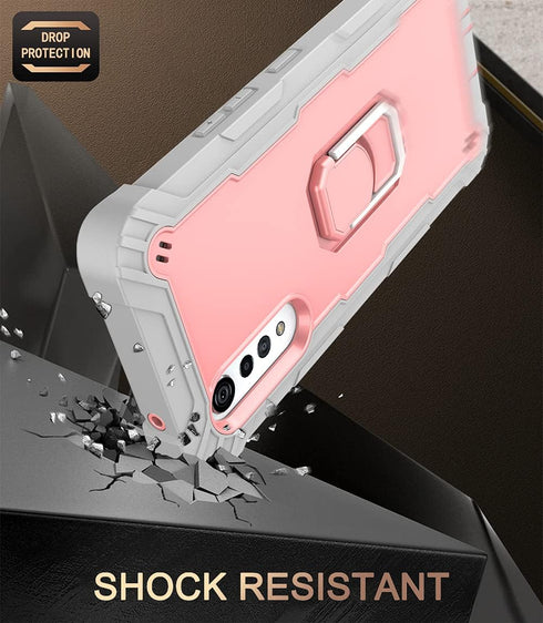 Asuwish Phone Case for LG Velvet 5G/LG Velvet Verizon G5 UW T-Mobile 2020 Cover with Ring Holder Stand Shockproof Hard Full Body Heavy Duty Cell A...