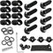 LivTee Anti Theft License Plate Screws Kits for Securing Frames and Covers, M6 (1/4") Tamper Proof Screws, Fastener Nut, Caps Cover for Front Rear...