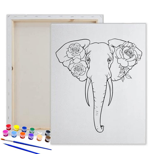 Pre Drawn Canvas Paint Kit | Teen, Kids and Adult Sip and Paint Party Favor | DIY Date Night Couple Activity| Canvas Boards for painting| Gift Ele...