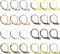 TOAOB 200pcs 8 Colors Leverback French Earring Hooks Brass Dangle Earwires 10x15mm Earring Parts Jewelry Making Findings...