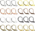 TOAOB 200pcs 8 Colors Leverback French Earring Hooks Brass Dangle Earwires 10x15mm Earring Parts Jewelry Making Findings...