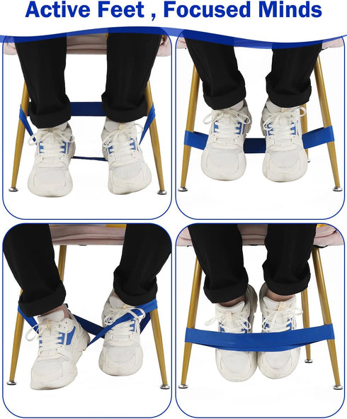 10 Pack Chair Bands for Kids with Fidgety Feet, Classroom Must Haves, Flexible Seating Chair Bands for Sensory Focus, Fidget ADHD Autism School De...