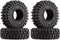 INJORA 1.0 Tires - All Terrain Super S5 King Trekker Soft Sticky Tires for 1/18 TRX4M 1/24 RC Crawler Axial SCX24 FMS FCX24 Enduro24 (T1014)...