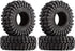 INJORA 1.0 Tires - All Terrain Super S5 King Trekker Soft Sticky Tires for 1/18 TRX4M 1/24 RC Crawler Axial SCX24 FMS FCX24 Enduro24 (T1014)...