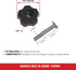 Simpson Cleaning 7107941 Replacement Saddle Bolt and Knob Repair Kit for Handles on Gas Powered Pressure Washers, Black...