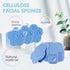 50-Count Facial Sponges Compressed Facial Sponges Natural Facial Cleansing Sponges Pads Cute Flower Shape Exfoliating Sponges for Cleansing Reusab...