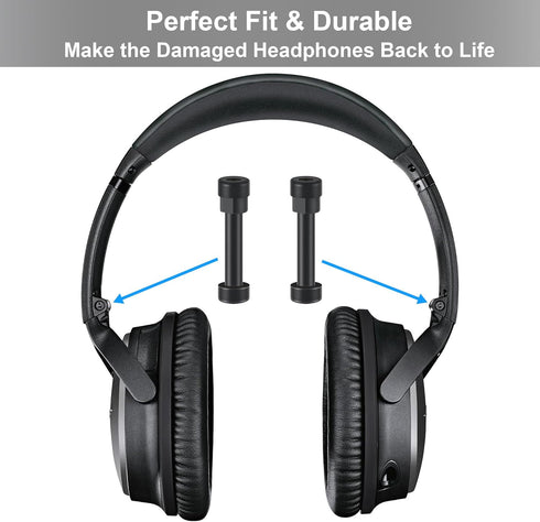 QC35 Hinge Screws Metal Hinge Swivel Screw AHBTEYM Hinge Pins Replacement Parts Accessories with 2 x Screwdriver Compatible with Bose QuietComfort...