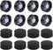 16 Pcs Growler Caps 28mm Phenolic Caps Black Glass Bottle Lids Plastic Bottle Caps Screw for Daily Chemicals Food Cosmetic Bottles...