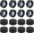 16 Pcs Growler Caps 28mm Phenolic Caps Black Glass Bottle Lids Plastic Bottle Caps Screw for Daily Chemicals Food Cosmetic Bottles...