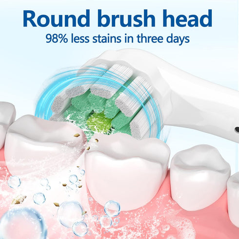 Compitable with Oral B Replacement Brush Heads for Electric Toothbrush Heads Replacement Ultra Soft Bristle for Sensitive Gum Care Toothbrush Head...