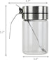 Glass Condiment Jars with Stainless Steel Lids and Spoons for Serving & Storing Sugar Spice Salt Seasoning in Home Kitchen Coffee Bar Restaurant, ...