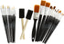 Hello, Artist! 25 Piece Craft Brush Value Pack, Suitable for All Creatives, for Use with Acrylic, Watercolor, Tempera, Gouache, and More...