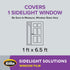 Gila Privacy Décor Frosted Glass Sidelights Entryway Residential Window Film DIY Static Cling No Glue No Adhesive 1ft x 6.5ft (12in x 78in) (6.5 s...