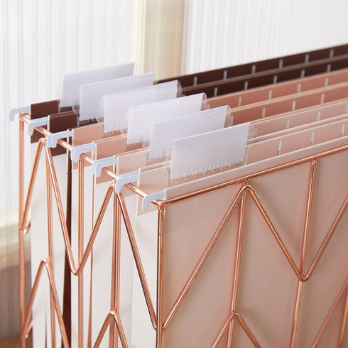 Y YOMA 6 Pack Gradient Hanging File Folders Letter Size Decorative Hanging Folder Pretty File Folder Organizer for Filing Cabinet Office Home with...