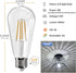 Edison LED Light Bulbs 60 Watt Equivalent 8W Dimmable LED Light Bulbs 5000K Daylight 800 Lumen CRI90 E26 Base for Ceiling Vanity Light Dinning Roo...