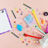 Chinco 24 Pieces Mechanical Pencil Cute Mechanical Pencils with Fruit Erasers and Pencil Refills Pastel Mechanical Pencils Colorful Pencil with Fu...