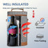 Tirrinia 2 Bottle Wine Gift Tote Carrier - Leakproof & Insulated Padded Versatile Wine Cooler Bag for Travel, BYOB Restaurant, Wine Tasting, Party...