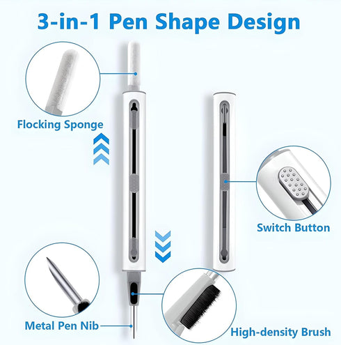 Earbuds Cleaning Pen, Cleaner Kit for Airpods, Wireless Earphones and in-Ear Headphones and Charging Cases for Ear Buds......