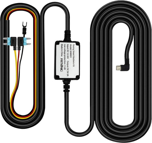 Rexing Smart Hardwire Kit Mini-USB Port for All Supercapacitor Models - V1-4K, V1P, V3, V2 Pro, V5, S1 Series, V1P Pro Series, Max Series Dash cam...