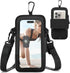 Phone Holder for Running, Walking, and Workout - Adjustable Arm Band Armband for iPhone and Cell Phones - Clear Crossbody Phone Pouch Purse with S...