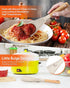 Cooking Spoon and Rice Scooper for Nonstick Cookwares, Great for Cooking and Serving Durable BPA-Free Matte Silicone, Wood Handle Spoon for Mixing...