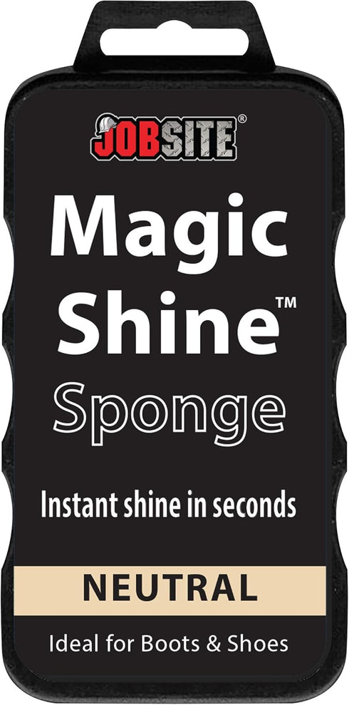 JobSite Instant Express Leather Boot & Shoe Shine Sponge - Neutral...