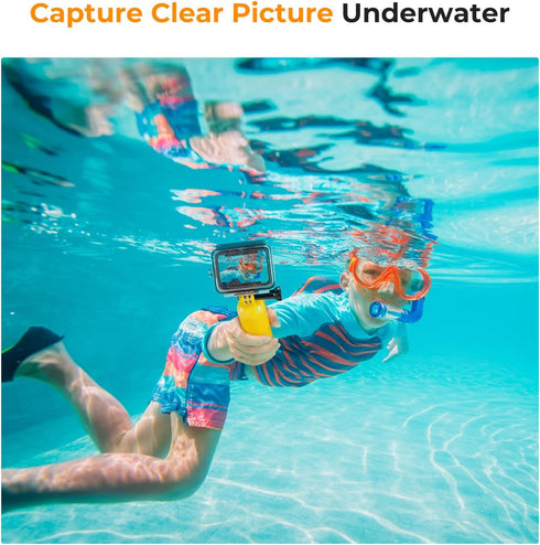 K&F Concept Waterproof Case with Dive Filters Compatible with GoPro Hero 12/11/10/9 Black, Protective Underwater Dive Housing Case Accessories Kit...