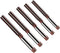 5 PCS Hand Reamer Set Metric H8 Accuracy Alloy Tool Steel 9Crsi 6 Flutes Straight Shank Milling Cutter Tool (4mm,6mm,8mm,10mm,12mm)...